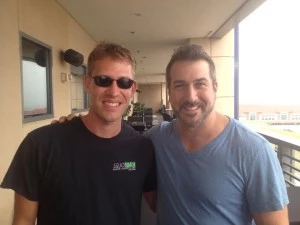 Tom Morgan and Joey Fatone Tom Morgan and Joey Fatone