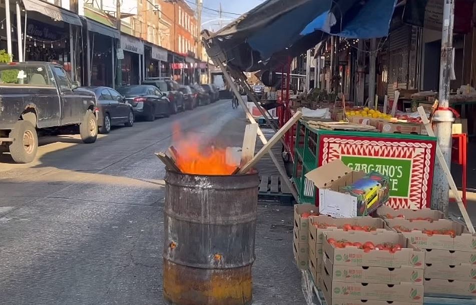 Burning Barrel Video from South Philly