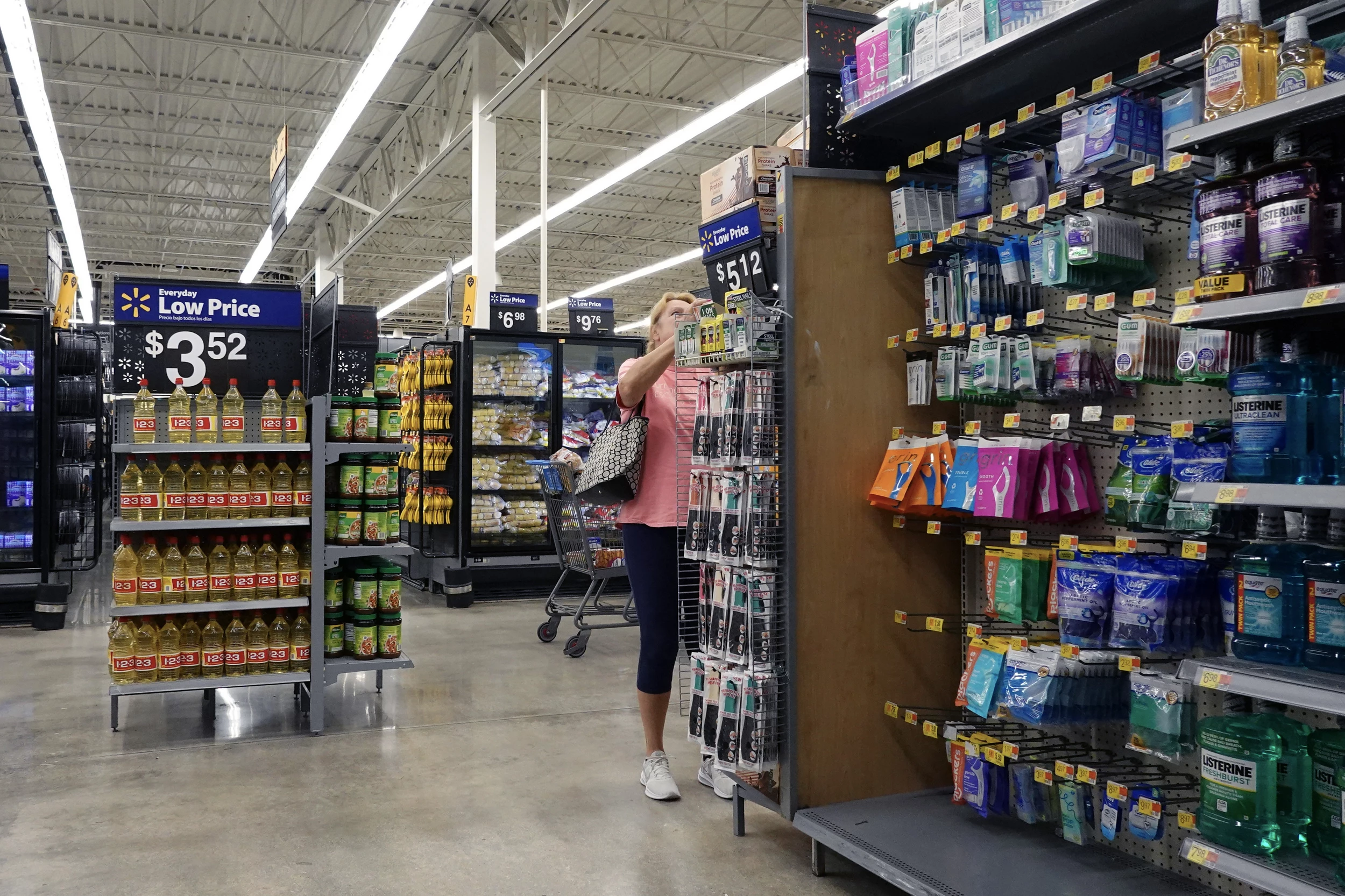 Woman Shops at Walmart