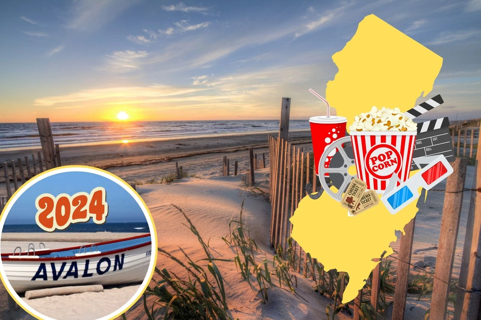 Movies on Beach in Avalon NJ 2024